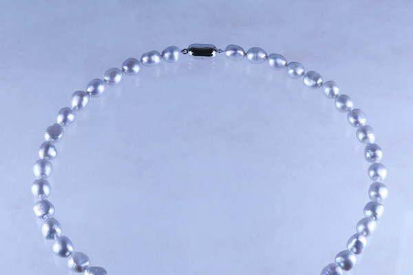 真珠用クラスプaタイプで組んだネックレス