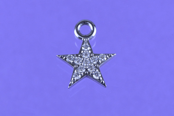 チャームピアス スターダイヤS